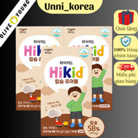[Mẫu mới 120v ] Viên Kẹo Sữa Canxi Dinh Dưỡng Hikid Canxi Socola DHA Tăng Chiều Cao Cho Bé (3-12 tuổi)