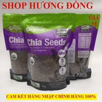 [Mẫu mới 2019] Túi 1kg Hạt chia Organic Chia Seeds Úc màu tím