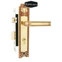 [Mẫu Mới 2020 Thân Inox 304] KHÓA TAY GẠT BẰNG ĐỒNG HUY HOÀNG HC8528 Thân Inox (CỬA CHÍNH)