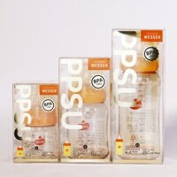[MẪU MỚI 2020]Combo 3 Bình Sữa Wesser PPSU Cổ Hẹp CAO CẤP 60ml/140ml/240ml