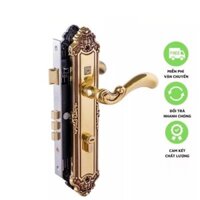 [MẪU MỚI 2022] KHÓA TAY NẮM ĐỒNG THAU HC 8529 SSHA THÂN INOX, Ổ ABUS (CỬA CHÍNH)