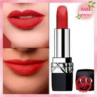MẪU MỚI 2022 - Son Dior Rouge Lipstick màu 999 SATIN mini 1.5 CÓ BOX (Có quà tặng kèm)