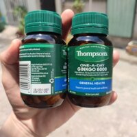 (Mẫu mới 2022)Bổ não tăng cường trí nhớ Thompson Ginkgo Biloba 6000 của úc 60 viên