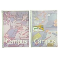 MẪU MỚI 2023 Vở Campus STUDY WITH ME 2 120 trang dòng kẻ ngang - Mua 10 quyển tặng bút nhớ dòng