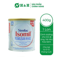 [Mẫu mới 2024] Sữa ISOMIL Khas Dinh dưỡng cho trẻ dị ứng, hệ tiêu hóa kém - 400g