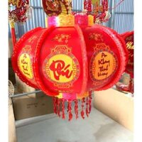 [Mẫu Mới 2025] Đèn Lồng Xoay 360 Độ Led Nhấp Nháy Trang Trí Tết Size 100