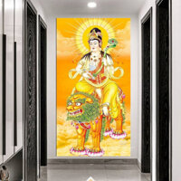 (mẫu mới 2025) Tranh gỗ Tráng gương trang trí phòng thờ, góc tu tập tráng gương decor