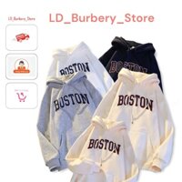 [Mẫu mới] Áo Khoác Hoodie Nam Nữ In BOSTON cực nét nón 2 lớp TLDhoodie173