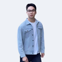 [mẫu mới] Áo khoác jean nam nữ màu xanh rách 2026 - áo khoác nam form đẹp size 40-85kg Panda style store
