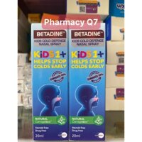 Mẫu mới Betadine Cold Defence Betadine _ Spray_Kids Nasal BETADIN XỊT MŨI TRẺ EM