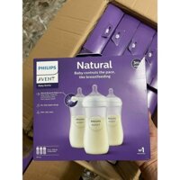 (Mẫu mới) Bình sữa Avent Natural 125ml 260ml 330ml chính hãng.