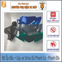 [MÀU MỚI] Bộ 2 món ốp đầu + gáy xe Sirius nhựa nguyên sinh ABS.