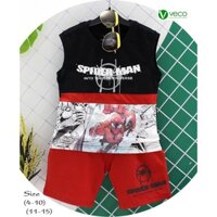 MÃU MỚI Bộ bé trai cao cấp siêu nhân Spiderman 10-30kg