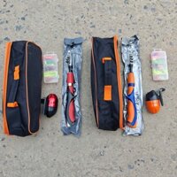 [Mẫu Mới] Bộ combo câu lure máy ngang giá rẻ bao gồm cần, máy, mồi và túi đựng