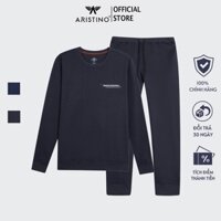 (Mẫu mới) Bộ đồ thu đông nam ARISTINO áo cổ tròn, hình in trẻ trung, ấn tượng, chất co giãn,thoải mái- ALH010W2