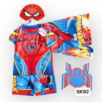 MẪU MỚI /BỘ QUẦN ÁO SIÊU NHÂN NHỆN CƠ BẮP KÈM CHOÀNG MẶT NẠ SAMKIDS