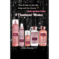 [MẪU MỚI] Body Mist xịt thơm & sữa tắm hương nước hoa A thousand Wishes Bath And Body Works 236ML fullsize