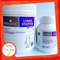 [Mẫu mới] Bột tăng chiều cao Bioisland Lysine starter for kids 150gr và Bioisland Lysine step up for youth 60 viên Úc