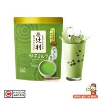 [Mẫu MỚI] Bột trà xanh sữa YAME Tsujiri 200g | Bột pha trà sữa Matcha Milk - hàng nội địa Nhật Bản