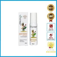 [Mẫu Mới] Chai Xịt Giảm Đau Họng Keo Ong Vitatree 30ml