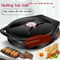 [Mẫu mới] Chảo pancake điện dùng trong nhà bếp gia đình, công suất làm nóng hai mặt, chảo chống dín