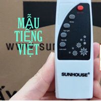 (MẪU MỚI-CHÍNH HÃNG) REMOTE, ĐIỀU KHIỂN TỪ XA QUẠT ĐIỀU HOÀ SUNHOUSE SHD7746