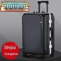 [Mẫu mới] Có thể ngồi vali dày, vali nam nữ, hộp đựng xe đẩy mật khẩu học sinh, vali sức chứa lớn S