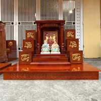 [MẪU MỚI CỰC PHẨM SIÊU RẺ] ComBo 3 Món: Bàn Thờ Thần Tài Ngang 48cm Tam Cấp 16cm Bàn Kê 80cm Gỗ Tràm Giá Rẻ Đẹp
