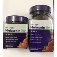 MẪU MỚI DATE 2022] Kẹo dẻo hỗ trợ giấc ngủ Natrol Melatonin 10MG 90 viên