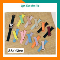 [Mẫu mới] Dây Silicol hit phối 2 màu cho Đồng hồ thông minh A,W, đủ size 38/40/41/42/44/45/49mm