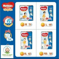 (MẪU MỚI ĐỆM MÂY) quần Huggies M74/ L68/XL62/XXL 56 miếng