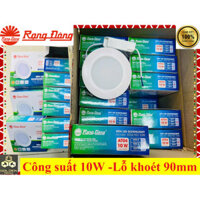 (Mẫu Mới) Đèn Led downlight âm trần Tròn 10W Lỗ khoét 90mm Rạng Đông -Đế nhôm tản nhiệt, chip Led hàn quốc Model AT04