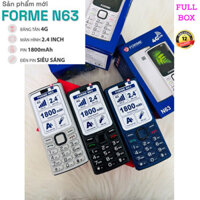 Mẫu Mới - Điện Thoại Forme N63 4g Full Box Chính Hãng BH 12 Tháng
