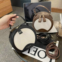 (MẪU MỚI ĐỘC LẠ) Túi Xách Nữ Hình Trống Tròn Quai Xách Kèm Dây Dài Đeo Chéo Thời Trang Nhỏ Xinh Cá Tính, Vừa Điện Thoại