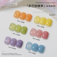 Màu Mới Dopamine Làm Móng Tay Macaron Màu Kẹo Đá Trong Suốt Làm Trắng Da Làm Móng Tay Shop Chuyên Dụng Keo Dán Móng Tay