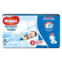 Mẫu mới (đủ size) Tã dán Huggies S56/ M48/ L42/ XL38/ XXL34 có đệm mây co giãn