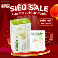 [Mẫu mới] Gạc Rơ Lưỡi Dr Papie chính hãng an toàn cho trẻ sơ sinh hộp 30 gói