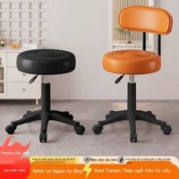 [Mẫu mới] Ghế salon làm đẹp có bánh xe, xoay và điều chỉnh độ cao, ghế làm tóc và làm móng, ghế trò