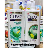 [Mẫu Mới Giá In 182k] Dầu Gội Clear 880ml Bạc Hà