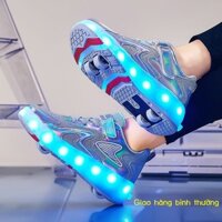 [Mẫu mới] Giày cao gót trẻ em, giày cao gót bé gái, giày trượt 2 bánh có đèn, giày trượt 4 bánh, gi