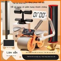 [Mẫu mới] Hỗ trợ khuỷu tay bánh xe tập bụng tự động phục hồi hộ gia đình bánh xe cơ bụng huấn luyện
