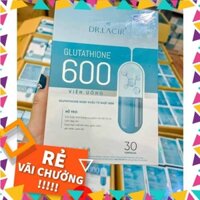 [MẪU MỚI] Hộp 30 viên uống trắng da Glutathione 600 Lamer Dr Lacir