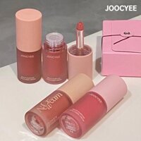 [Mẫu mới] JOOCYEE Son bóng má hồng phấn mắt nhung lì tập trung mềm mại che các đường viền môi môi và má công dụng kép