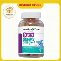 (Mẫu mới) - Kẹo dẻo Gummy Healthy Care bổ sung Omega 3  250 viên - Úc