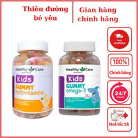 (Mẫu mới) - Kẹo dẻo Gummy Healthy Care bổ sung Omega 3 và Vitatmin tổng hợp 250 viên - Úc