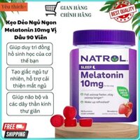 [Mẫu mới] Kẹo dẻo hỗ trợ ngủ ngon 10mg Natrol Melatonin Gummies