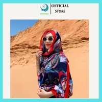 MẪU MỚI- Khăn choàng thổ cẩm phong cách Vintage kiểu dài 180x90cm - Khăn choàng cổ Boho đi biển- CHỌN MẪU - 1