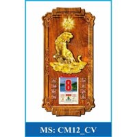 MẪU MỚI Lịch Treo Tường Phật Giáo Bằng Gỗ Phúc Lộc Thọ con hỗ 2025