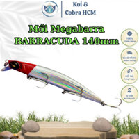 [Màu Mới] Mồi Lure Megabarra Barracuda 140mm nặng 28gram chuyên câu cá mú, cá hồng, cá măng..