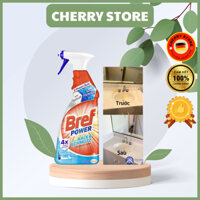 [Mẫu mới nhất] Chai xịt vệ sinh tẩy cặn canxi inox, vòi sen, vách kính Bref Power 750ml - Hàng Nội Địa Đức [Khuyến mại]